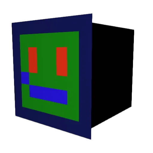 MC04 Minecraft avatar head, 3D render
