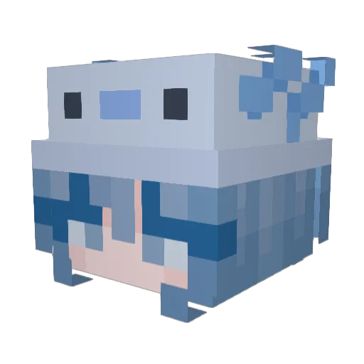 MC1260 Minecraft avatar head, 3D render
