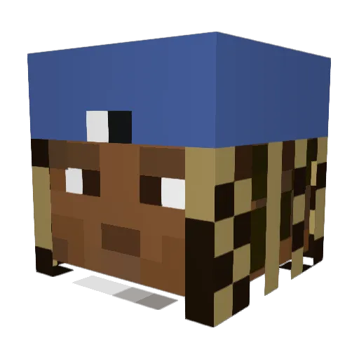 MC200022 Minecraft avatar head, 3D render