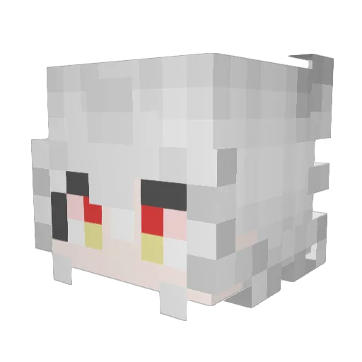 MC520oi Minecraft avatar head, 3D render