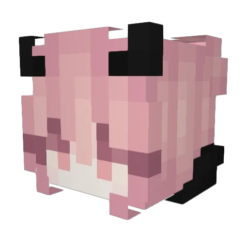 MC7ever Minecraft avatar head, 3D render