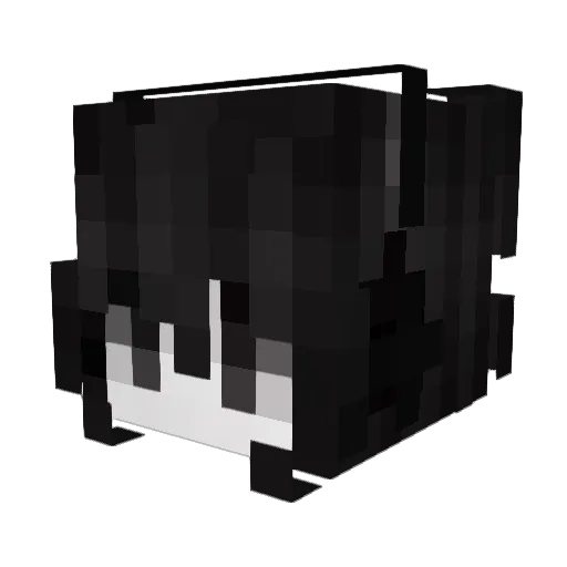 MC9AA Minecraft avatar head, 3D render