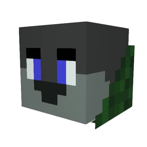 MCADVENTURER9 Minecraft avatar head, 3D render