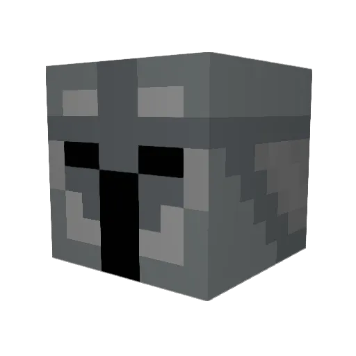 MCAccountName Minecraft avatar head, 3D render