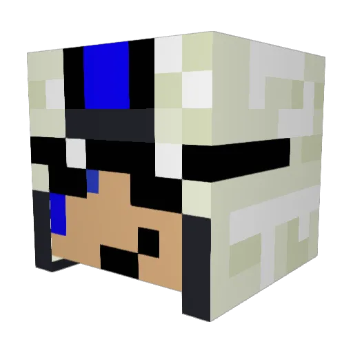MCArcadeX Minecraft avatar head, 3D render