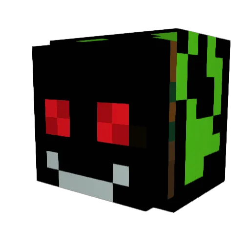 MCBMX Minecraft avatar head, 3D render