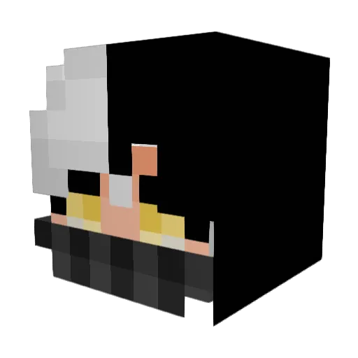 MCBOGDIK Minecraft avatar head, 3D render