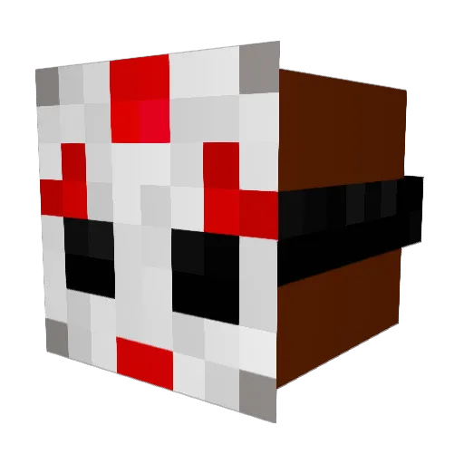 MCCB Minecraft avatar head, 3D render