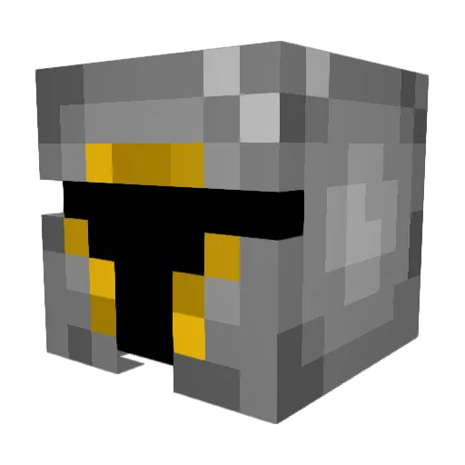 MCCurtis Minecraft avatar head, 3D render
