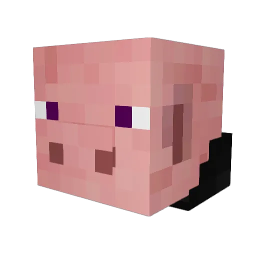 MCDIRTBIKE Minecraft avatar head, 3D render