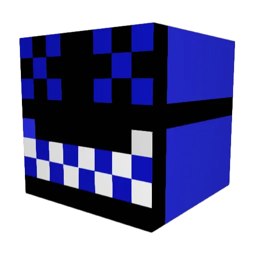 MCDestroyer868 Minecraft avatar head, 3D render