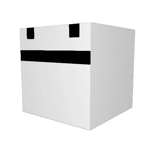 MCDressing Minecraft avatar head, 3D render
