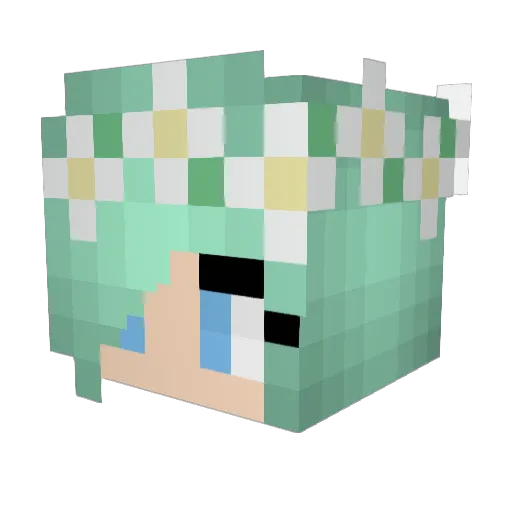 MCESB Minecraft avatar head, 3D render