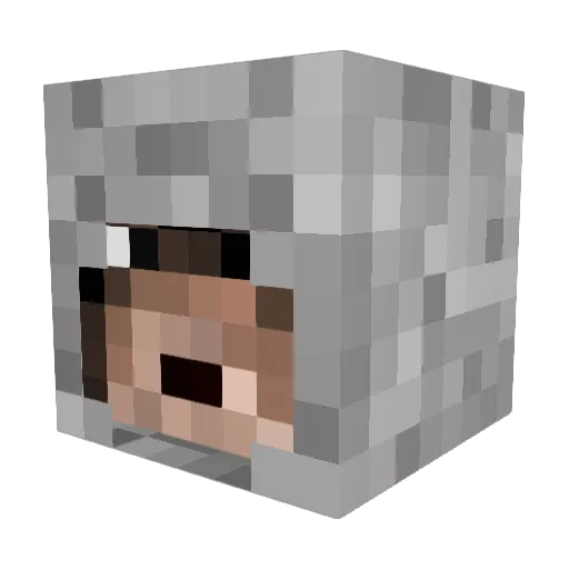 MCEddy01 Minecraft avatar head, 3D render