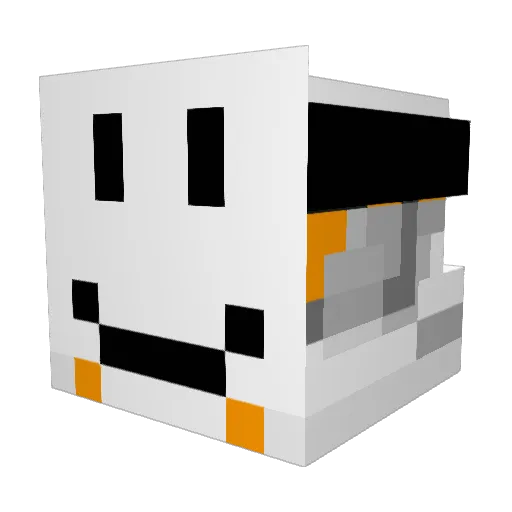 MCFreddy Minecraft avatar head, 3D render
