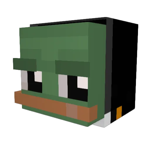MCGOKI Minecraft avatar head, 3D render
