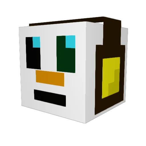 MCGamer0007 Minecraft avatar head, 3D render