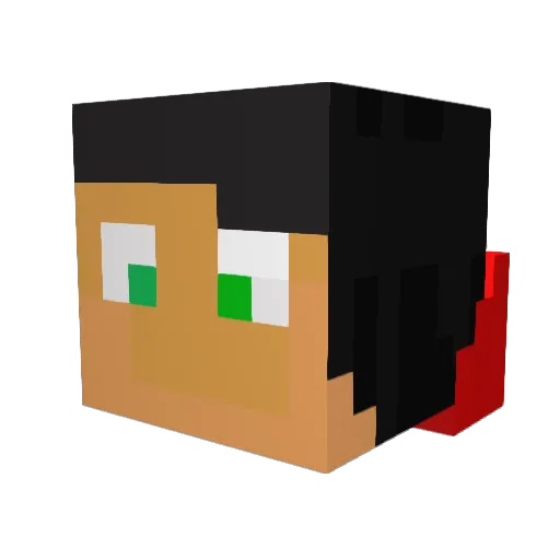 MCGamer246 Minecraft avatar head, 3D render