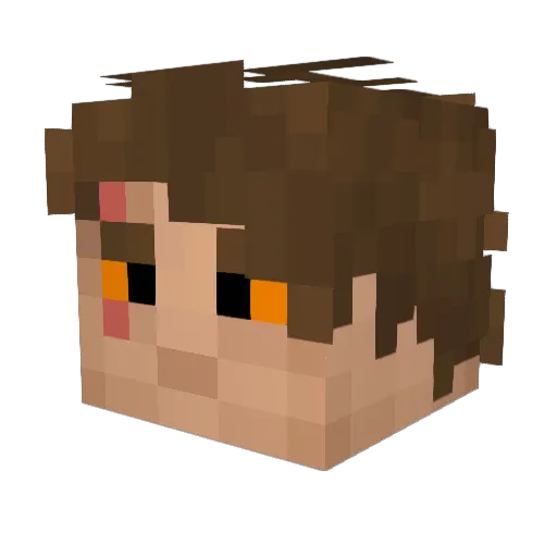MCGetBetter Minecraft avatar head, 3D render