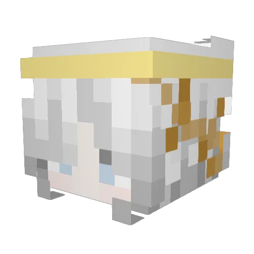 MCGodbridger Minecraft avatar head, 3D render
