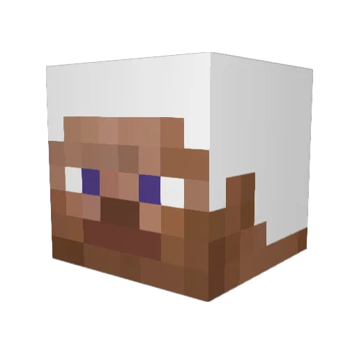 MCHP Minecraft avatar head, 3D render