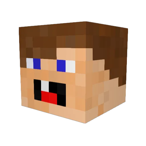 MCHenni12 Minecraft avatar head, 3D render