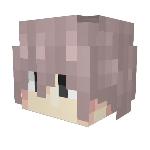 MCIkuns Minecraft avatar head, 3D render