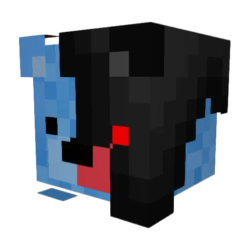MCJ4X Minecraft avatar head, 3D render