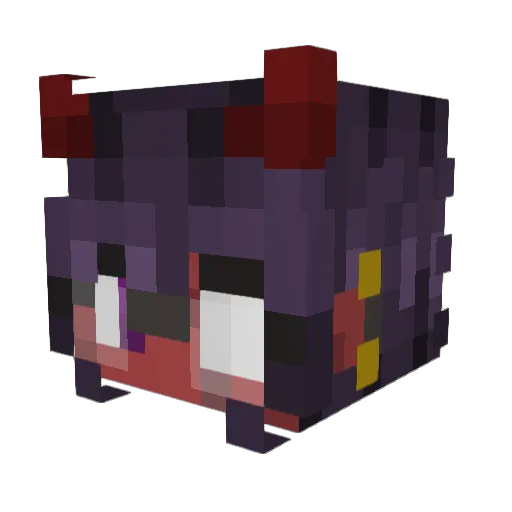 MCJunky12 Minecraft avatar head, 3D render