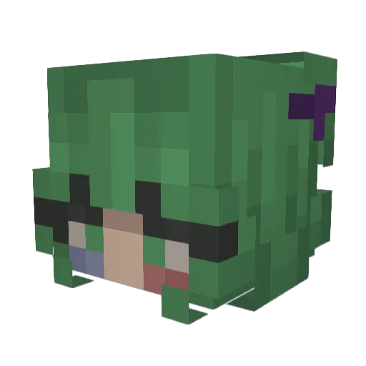 MCK2003 Minecraft avatar head, 3D render