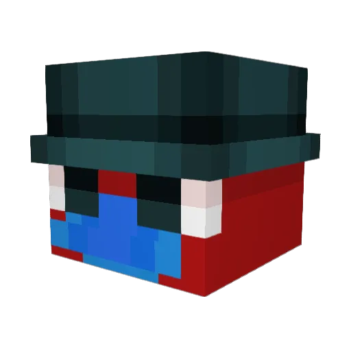 MCKSX Minecraft avatar head, 3D render