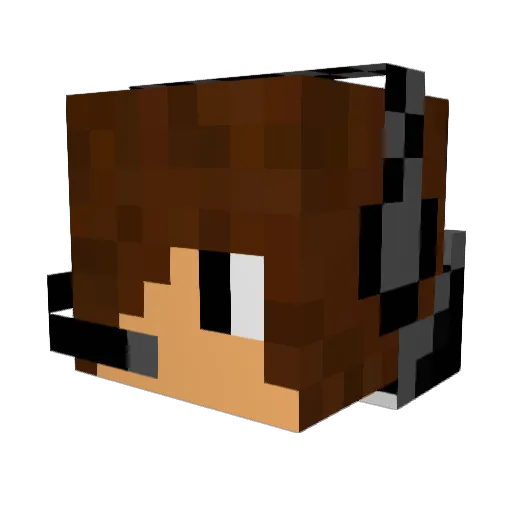 MCKevinHD Minecraft avatar head, 3D render