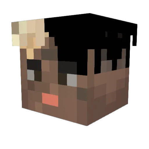 MCLF51106 Minecraft avatar head, 3D render