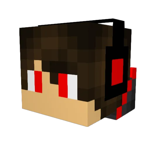 MCLegendz Minecraft avatar head, 3D render