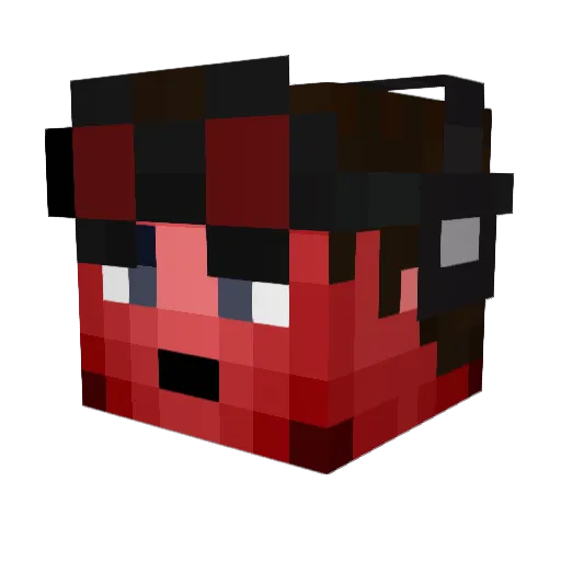 MCLucidis Minecraft avatar head, 3D render