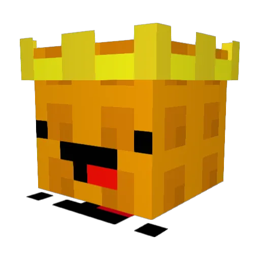MCM12K Minecraft avatar head, 3D render