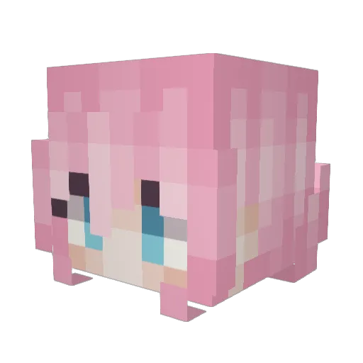 MCMANY Minecraft avatar head, 3D render