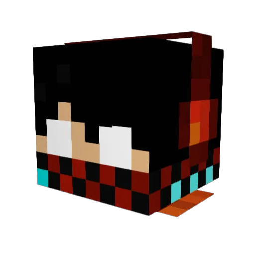 MCMBLADEZ Minecraft avatar head, 3D render