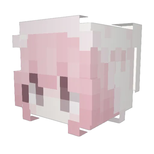MCMENG Minecraft avatar head, 3D render