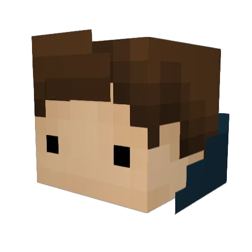 MCMagic64 Minecraft avatar head, 3D render