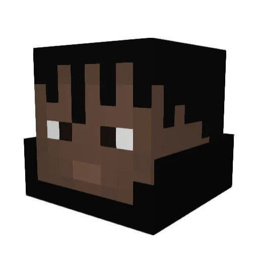 MCMikki Minecraft avatar head, 3D render