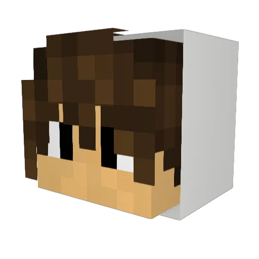 MCOR052 Minecraft avatar head, 3D render