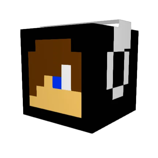 MCPEwd Minecraft avatar head, 3D render