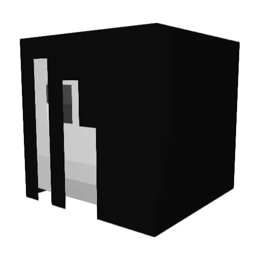 MCPG Minecraft avatar head, 3D render