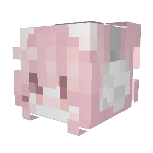 MCPPSMT Minecraft avatar head, 3D render