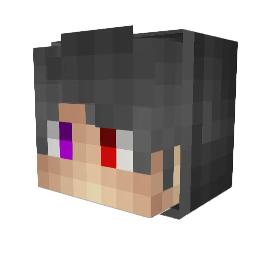 MCPVPYTHD Minecraft avatar head, 3D render