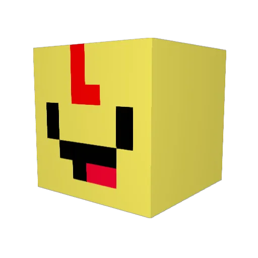MCPancakezz Minecraft avatar head, 3D render