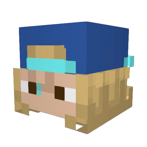MCPlayerGiga Minecraft avatar head, 3D render