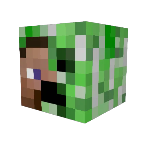 MCPro50 Minecraft avatar head, 3D render