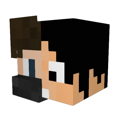 MCProKing Minecraft avatar head, 3D render